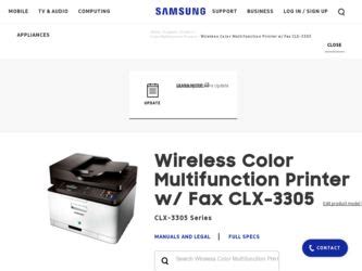 On the other hand, the color printing speed. Samsung CLX-3305FW Driver and Firmware Downloads