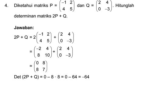 Contoh Soal Matriks Homecare