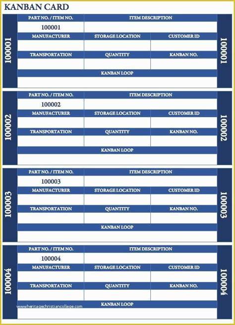 Kanban Board Template Free Of Free Kanban Card Templates Smartsheet