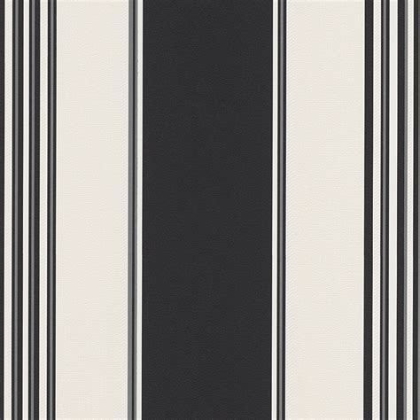 49 Black And White Striped Wallpaper