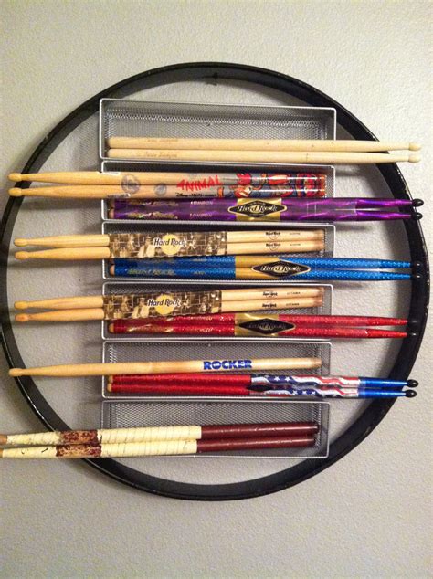 My Son Has A Collection Of Drumsticks That I Wanted To Display Somehow
