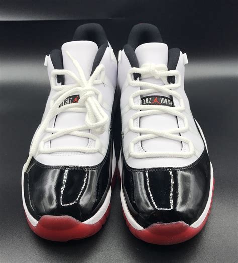 Mens Air Jordan 11 Retro Low Concord Bred Shoes On Fire Doha
