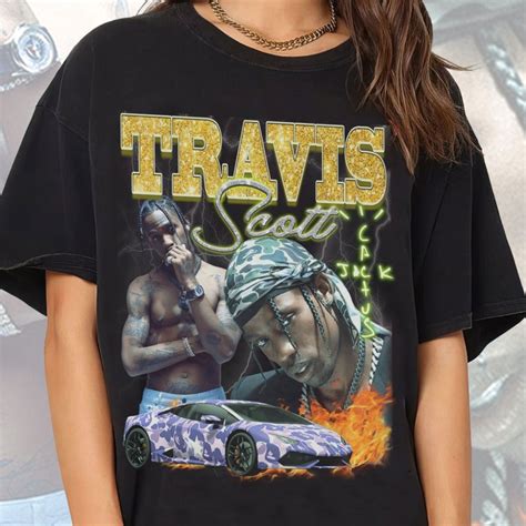 Travis Scott Shirt Vintage 90s Style Shirt Unisex Homage T Shirt