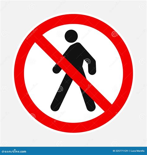 Unauthorized Person Not Allowed Sign Stock Vector Illustration Of