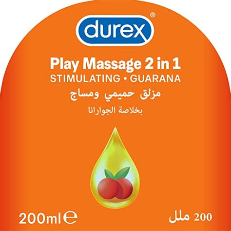 Durex Play Massage 2 In 1 Lubricant Stimulating Guarana 200ml