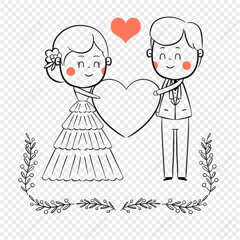 Cartoon Drawing Cute Character Wedding Flowergirlborder Png Picture