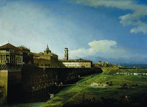 Torino 1745 Bernardo Bellotto View Of Turin Near The Royal Palace