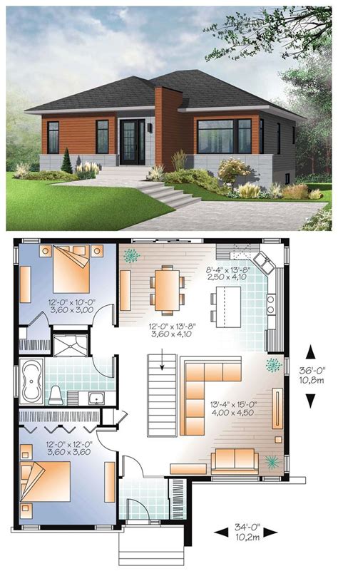 10 Awesomely Simple Modern House Plans Modern Style House Plans