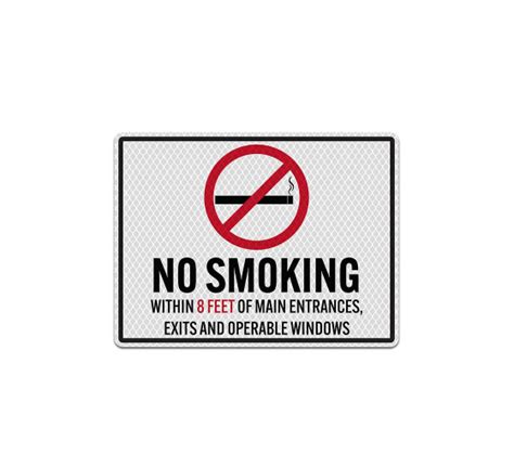 Shop For California No Smoking Aluminum Sign Diamond Reflective