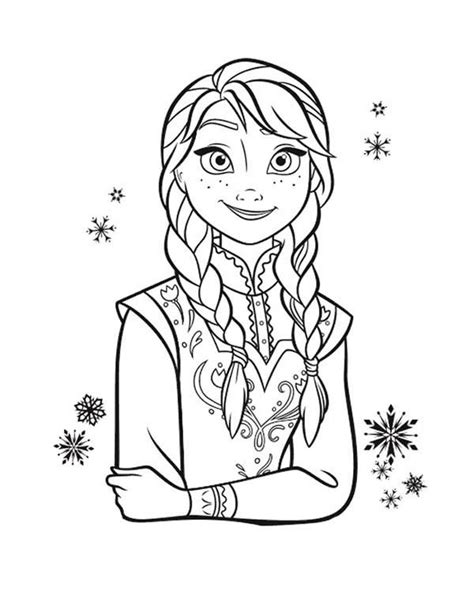 Your own frozen anna printable coloring page. Princess Anna Frozen Coloring Pages | Best Place to Color