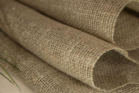 Linen Burlap Burlap Fabric By The Yard Open Weave Linen Etsy