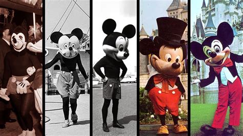 Evolution Of Mickey Mouse In Disney Parks Disney Theme Park History Distory Ep 1 Youtube