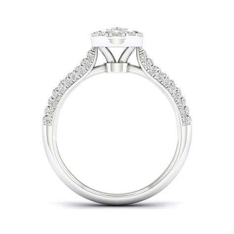 Embellished Iconic Dewdrop Halo Ring Verlas