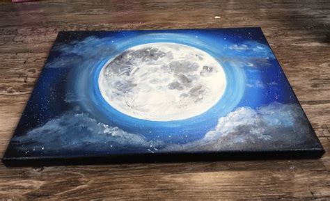 How To Paint A Moon Step By Step Beginner Acrylic Tutorial Painting