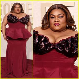 The Holdovers Star Davine Joy Randolph Matches The Red Carpet At Golden Globes