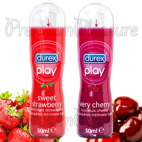 Durex Play Sweet Strawberry And Very Cherry Lubricant 50ml 2 Water