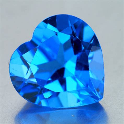 Swiss Blue Topaz Heart 600 Mm Flawless Vvs Clarity Natural Etsy