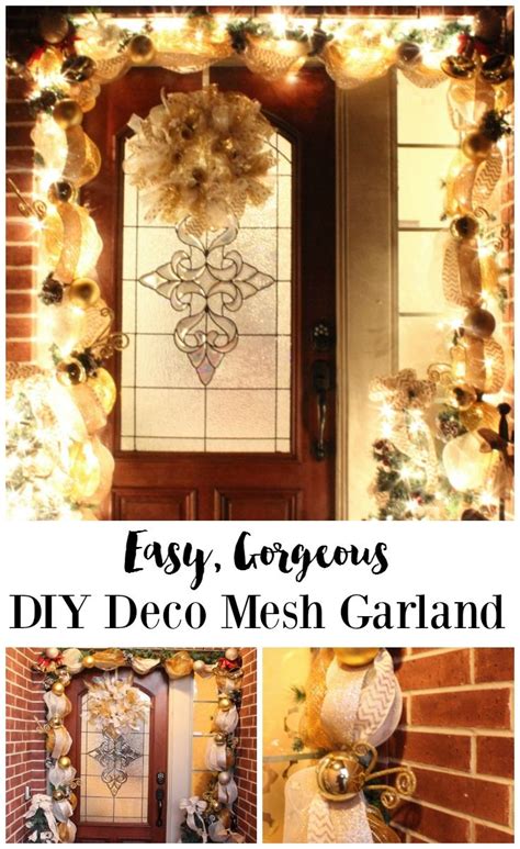 Diy Deco Mesh Garland Tutorial Learn How To Make Holiday Garland For