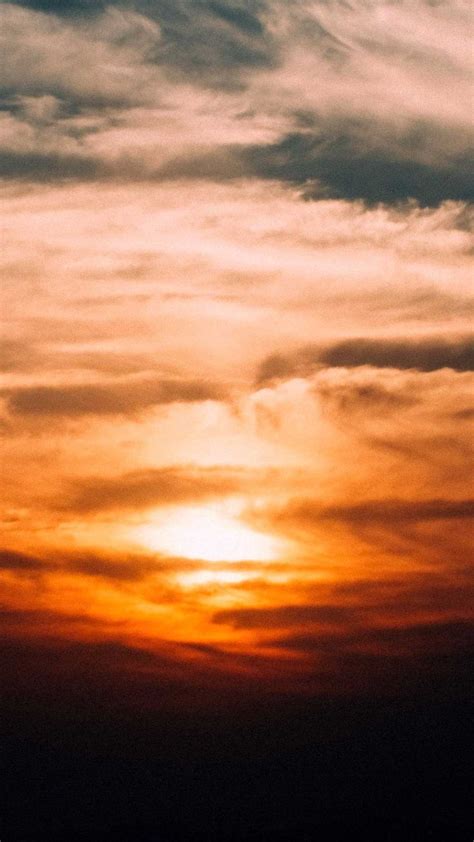 Sky Clouds Cloudy Sunset Iphone Wallpapers Hd Sunset Iphone