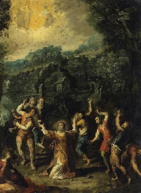 The Stoning Of St Stephen Painting Johann König Oil Paintings