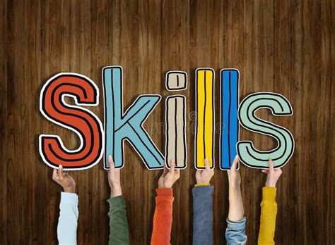 Skills Word Concepts Stock Photo Image Of Career Hands 45367466