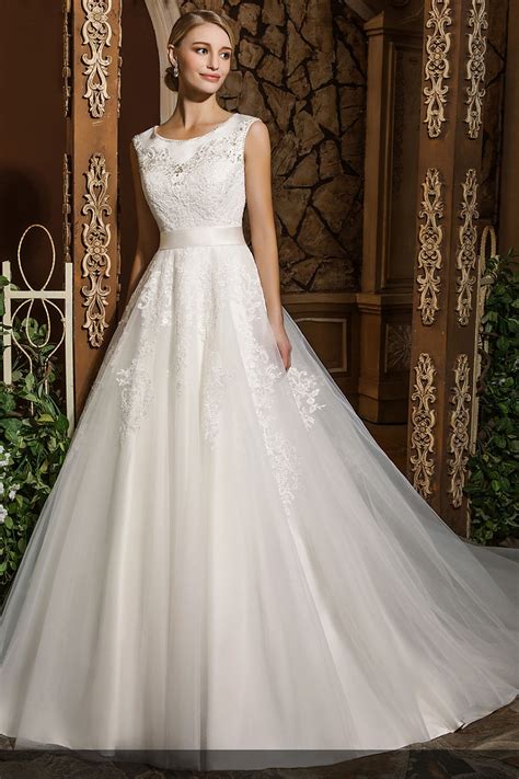 For ladies who have no interest in standard size, we offer excellent customization service all the. Princess Ivory Lace Jewel Neck Wedding Ball Gown - Lunss