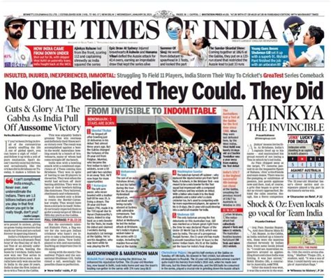 Read & Feel Proud: What Newspaper Headlines Read After India's Historic ...
