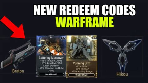 New Warframe Redeem Codes 2023 For Weapon And Platinum All Active Items