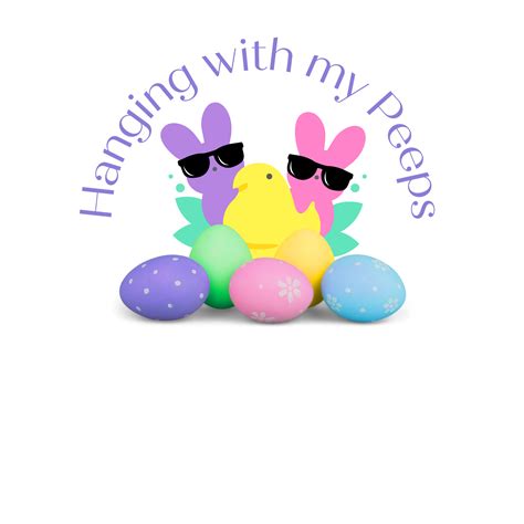 Easter Svg File Hanging With My Peeps Svg Easter Bunny Etsy In 2023