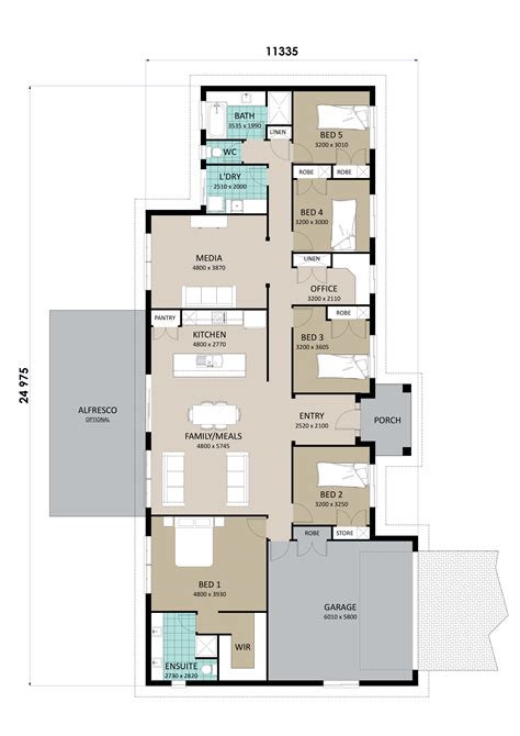 5 Bedroom Home Plans Richard Adams Homes