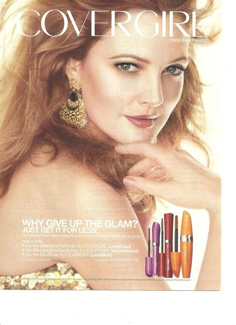 Drew Barrymore Full Page Covergirl Makeup Ad Cover Girl Makeup