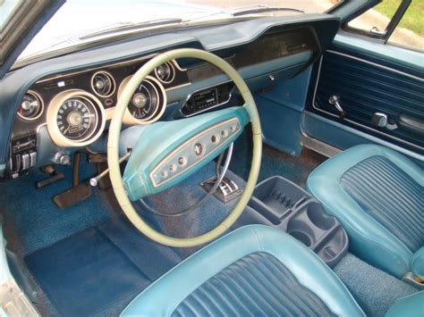 Diamond Blue 1968 Ford Mustang Hardtop Photo Detail