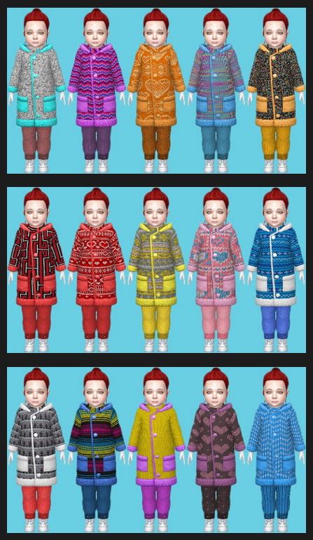 Snowy Escape Toddlers Winter Outfit At Annetts Sims 4 Welt Sims 4
