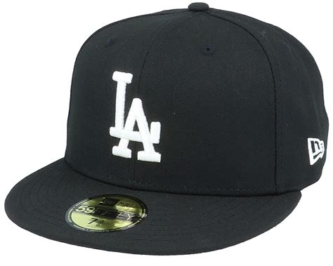 Los Angeles Dodgers Side Patch 59fifty Blackwhite Fitted New Era