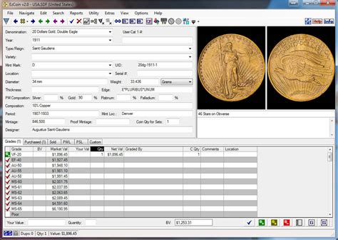 Ezcoin Coin Collecting Software With Images And Coin Values Most