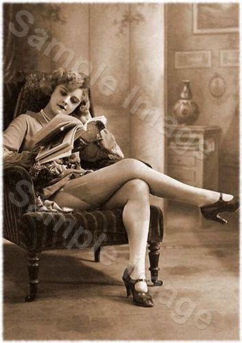 Vintage S Erotic Female Nude Sepia Retro Photo Reprint A A