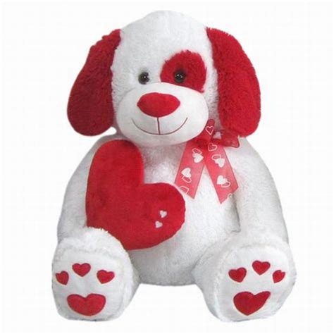 Valentines Day Puppy Dog Stuffed Animal 19 Plush Giant Love Pup Red