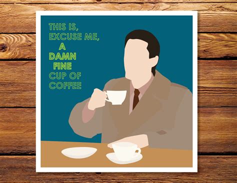 Twin Peaks Damn Fine Coffee Agent Cooper X Giclee Print Etsy