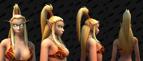 New Blood Elf Male Character Customizations Hairstyles Facial Hair