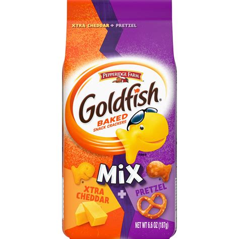 Goldfish Pepperidge Farm Goldfish Crackers Mix With Xtra Cheddar