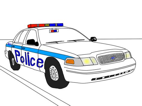 Police cars such as the one in our drawing guide are often used comically in animated films and television series, rushing in with sirens blaring. Ford CrownVic police car by sunung0317 on DeviantArt