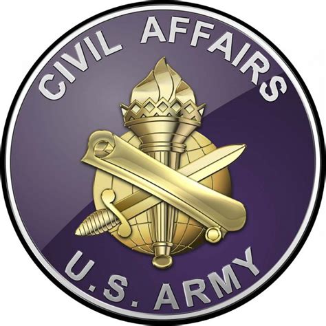 Us Army Civil Affairs Round All Metal Sign 14 X 14 North Bay Listings