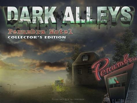 Dark Alleys Penumbra Motel Collectors Edition Темные аллеи Мотель
