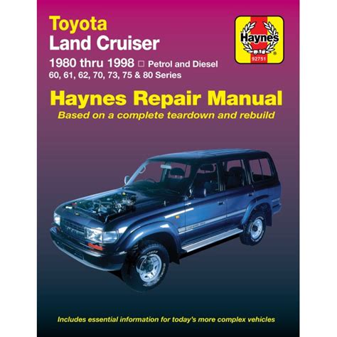 Toyota Land Cruiser Petrol And Diesel 1980 1998