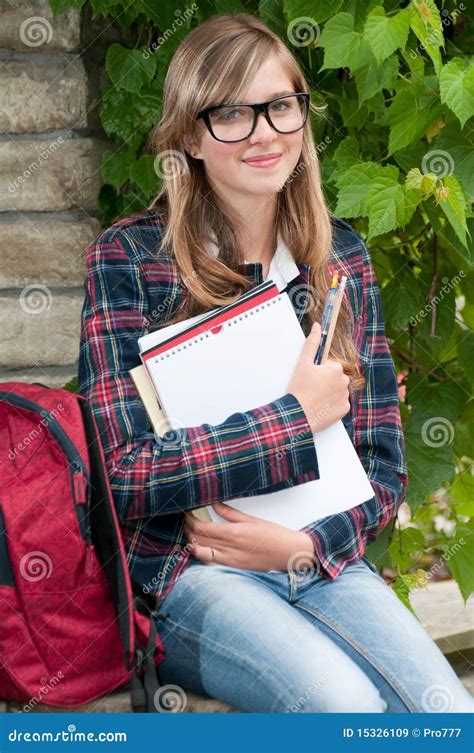 Young Student Portrait Stock Image Image Of Spring Book 15326109