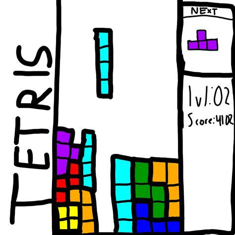 Tetris Drawing By Gabgps On Deviantart