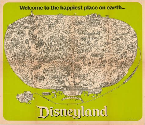 Walt Disneys Guide To Disneyland Curtis Wright Maps