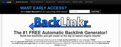 Automatically 51 backlinks will be created for your site. Free Backlink Generator Tools in 2019 - LinksManagement