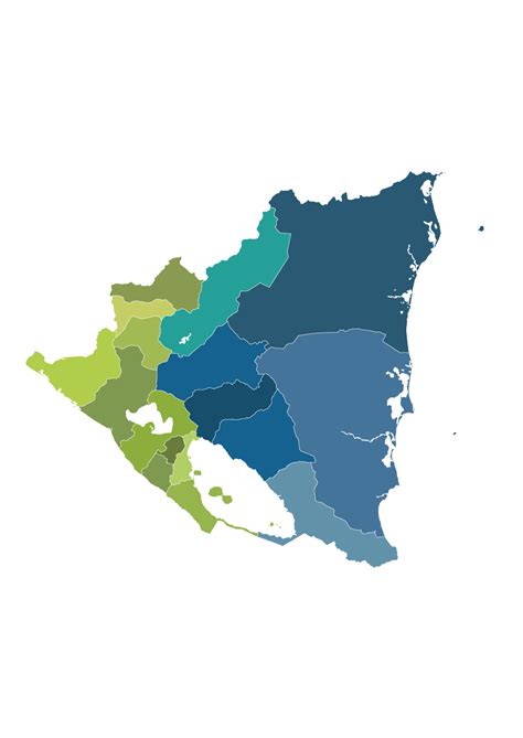 Mapa De Nicaragua Y Departamentos Mapa Geopol Tico