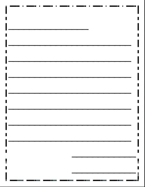 3rd Grade Writing Paper Floss Papers Free Printable Letter Writing